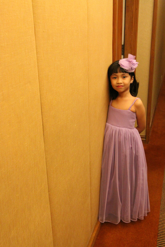 Cute little Astrid in a tulle gown